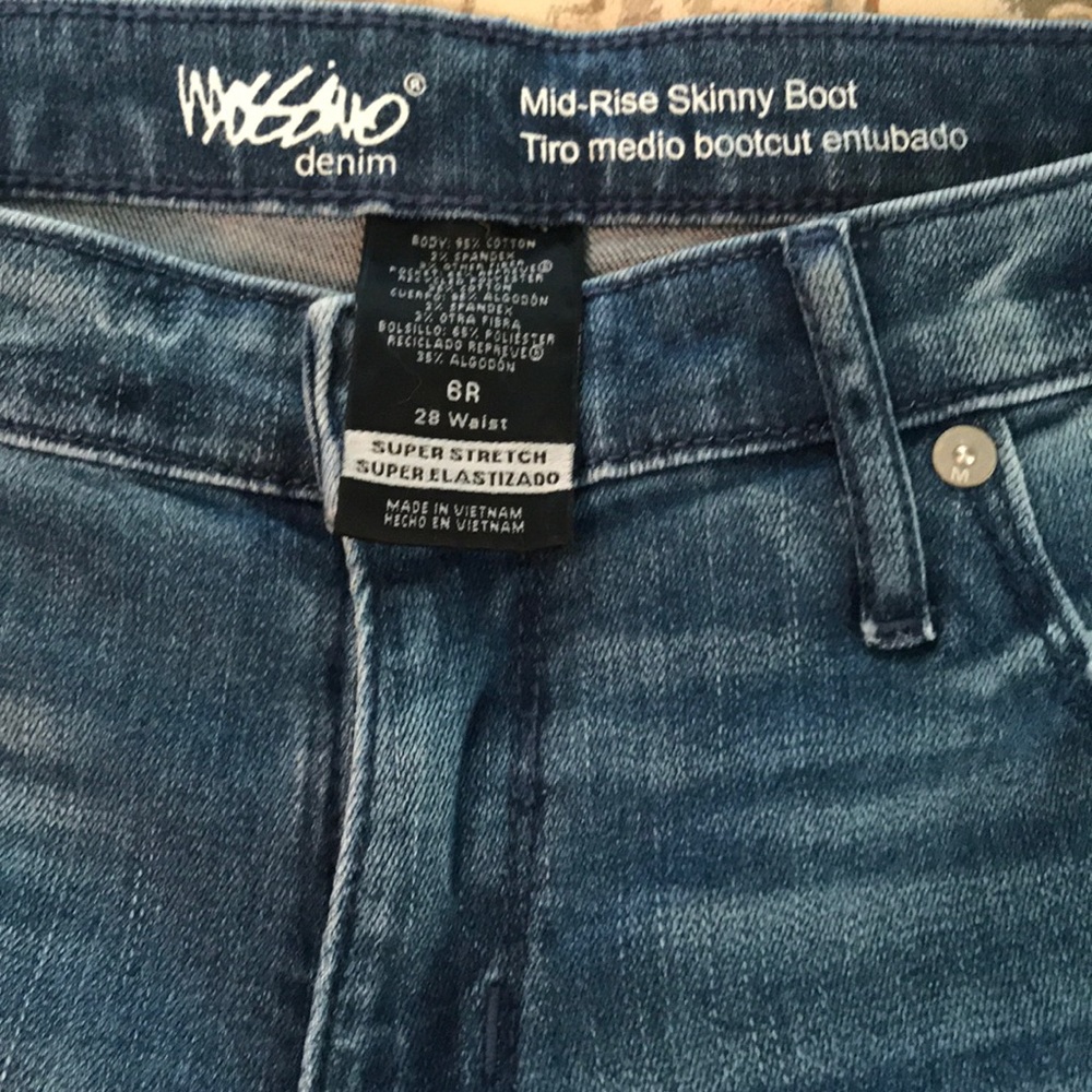 Mid-Rise Mossimo Skinny Boot Jeans